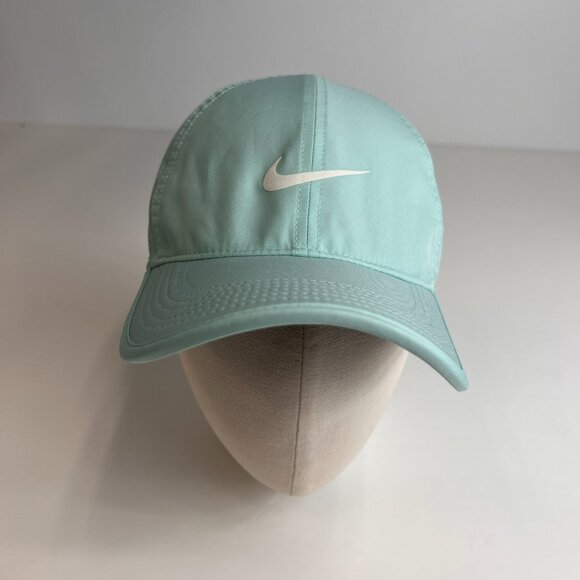 Nike Hat Men One Size Featherlight Swoosh Mesh Vent Tennis Run Gym Core Cap Ex